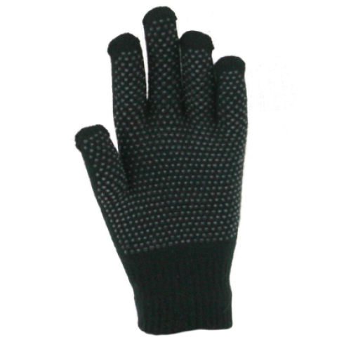 Acrylic Gripper Stretch Glove Black