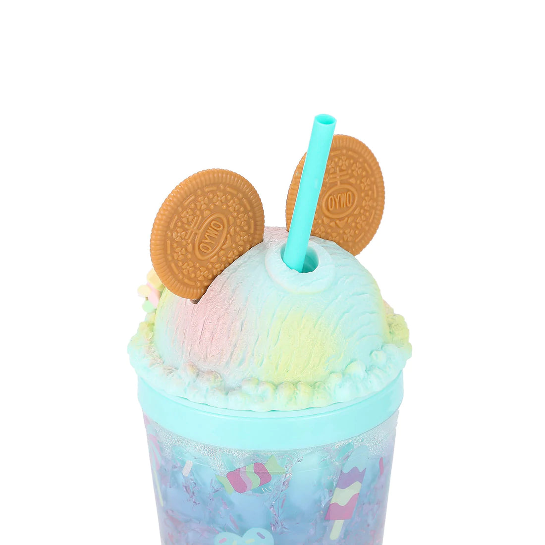 Cookie Mouse Ear Sweets Rainbow Tumbler Blue