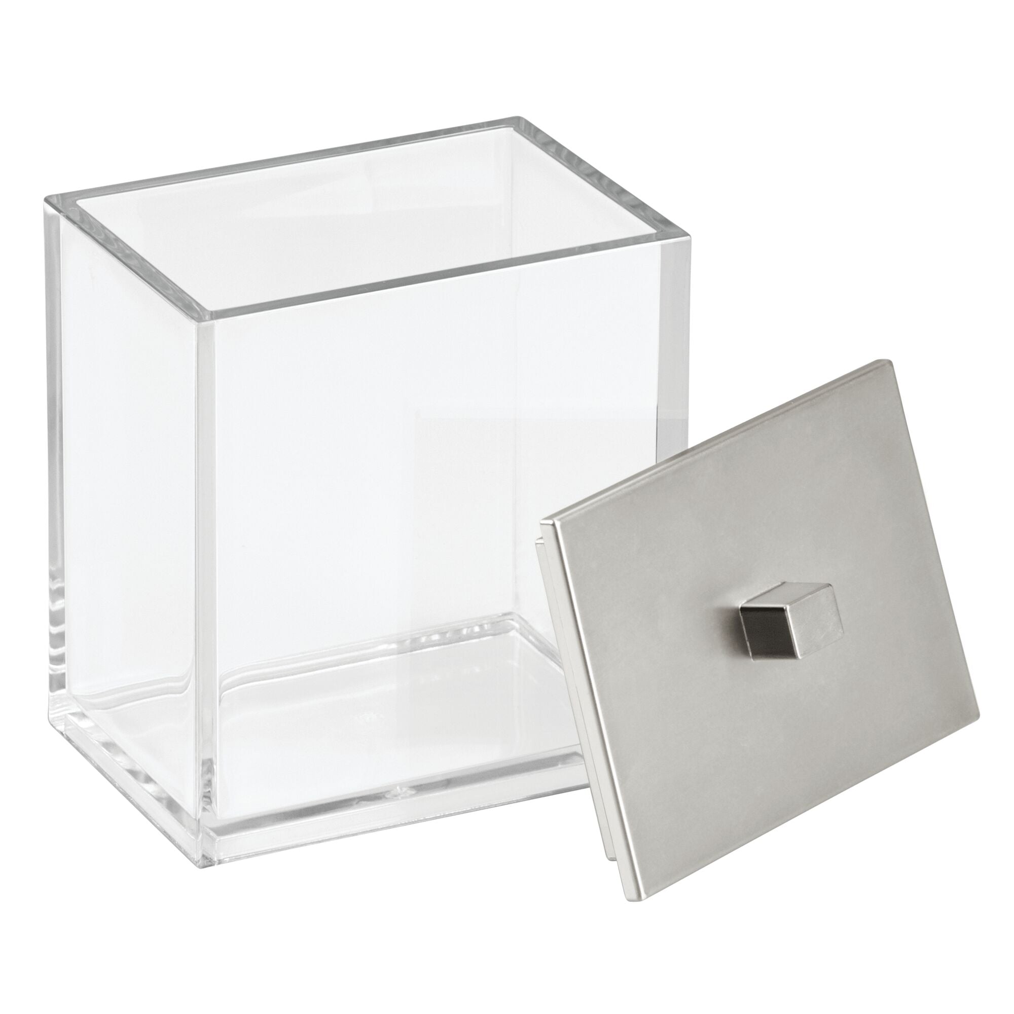 Frasco transparente 4.7" x 4.8" x 2.8" Silver