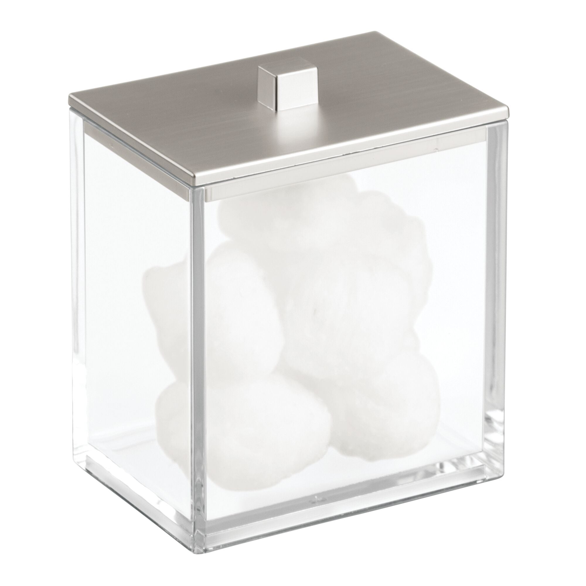 Frasco transparente 4.7" x 4.8" x 2.8" Silver