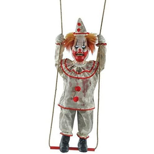 swinging happy clown doll
