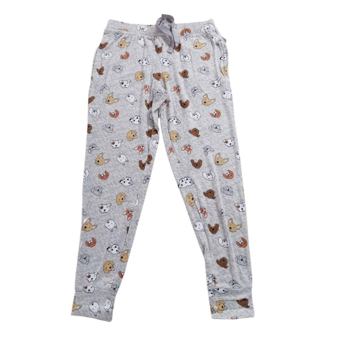 Pantalon pijama Gris claro con perritos