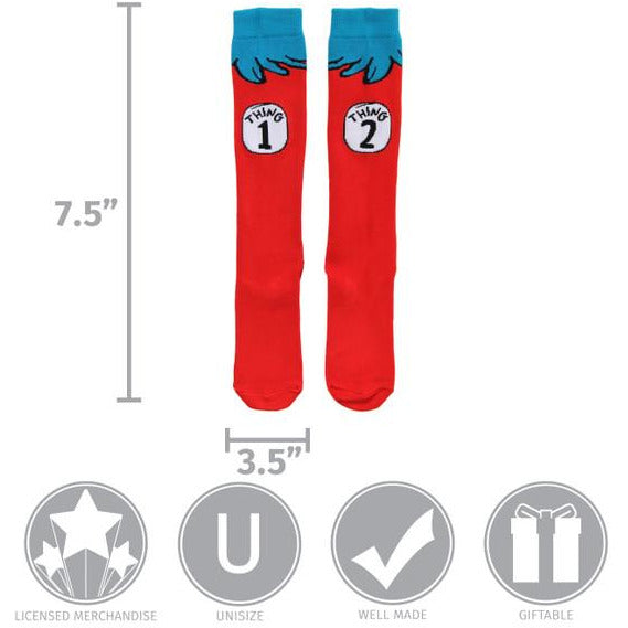 THING 1&2 COSTUME SOCKS KIDS