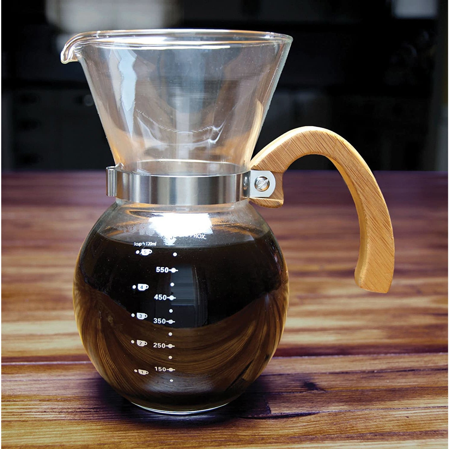 Pour-Over Coffee Maker Clear