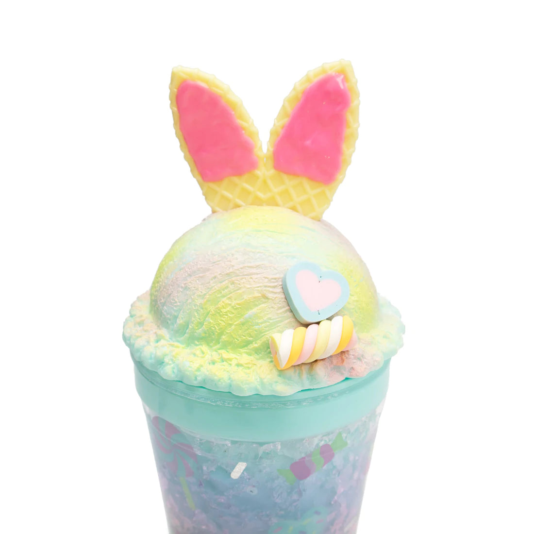 Sweet Rainbow Bunny Tumbler Mint