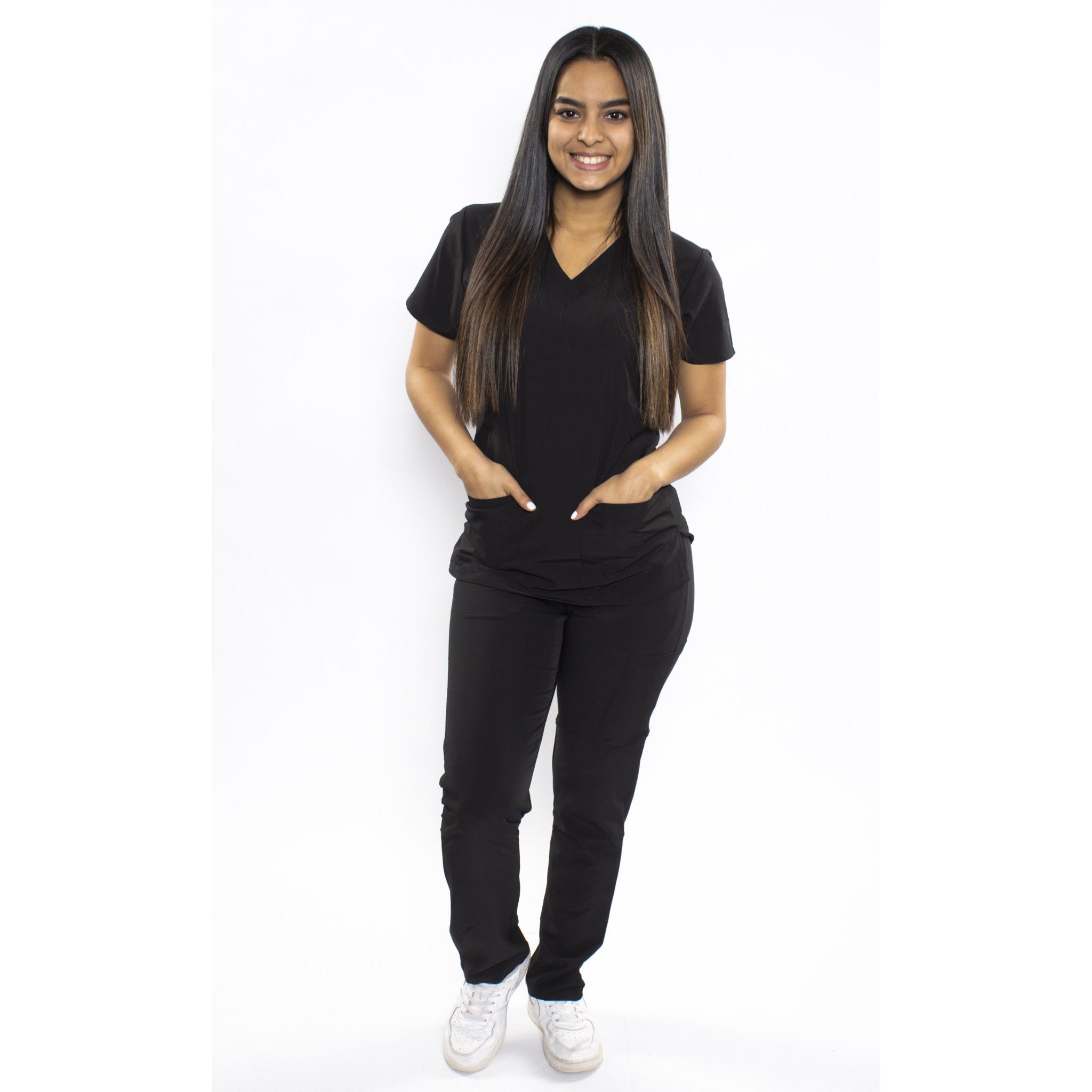 UNIFORME STRECH NEGRO MODELO JOGGER (SLIM FIT)