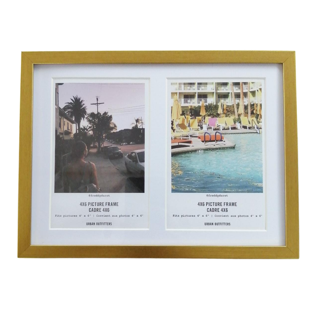 CORE PHOTO DISPLAY  MAT BRASS  (2) 4" x 6"