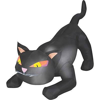 50" Blow Up Inflatable Black Cat