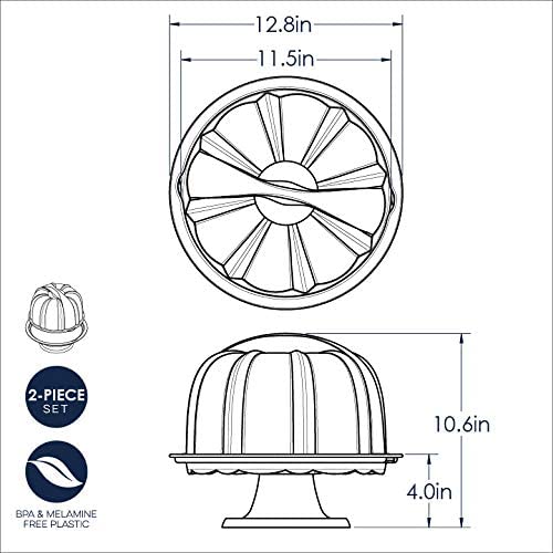 Bundt Cake Pedestal Red