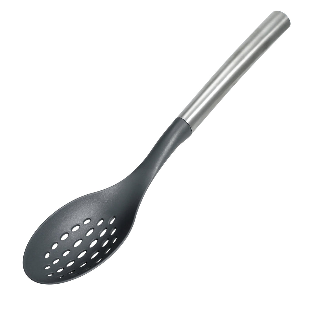 STAINLESS STEEL SLOTTED SPOON W/ NYLON