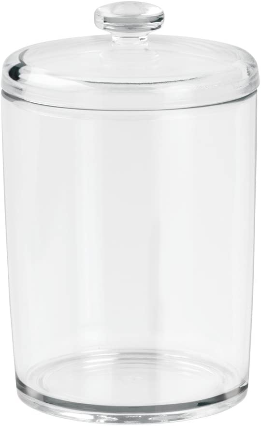 CLEAR SMALL PLASTIC CANISTER