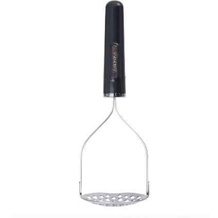 Professional Potato Stainless Steel Masher Black