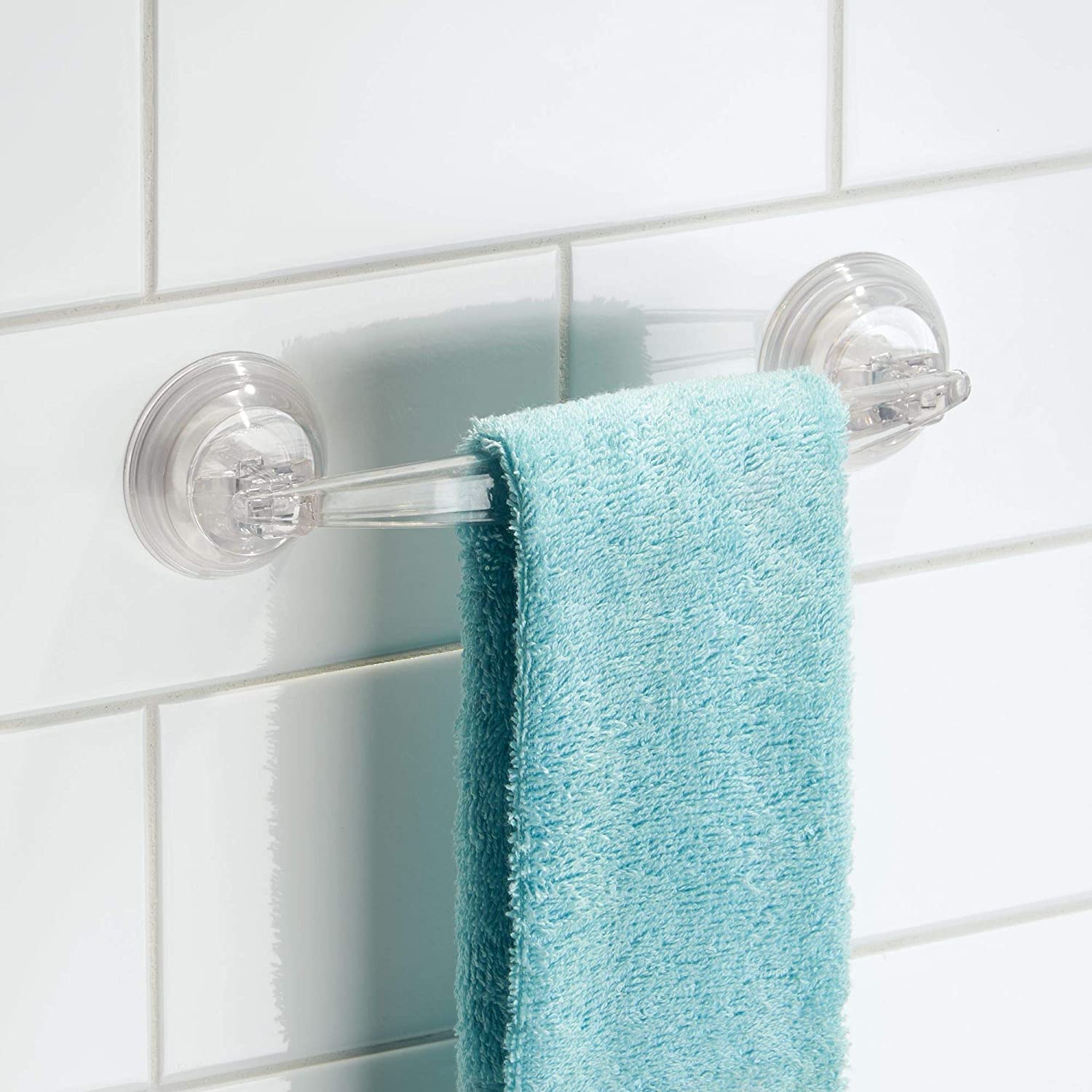 Plastic Power Lock Suction Towel Bar