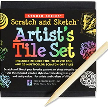 Scratch and scetch Artist Tile Set