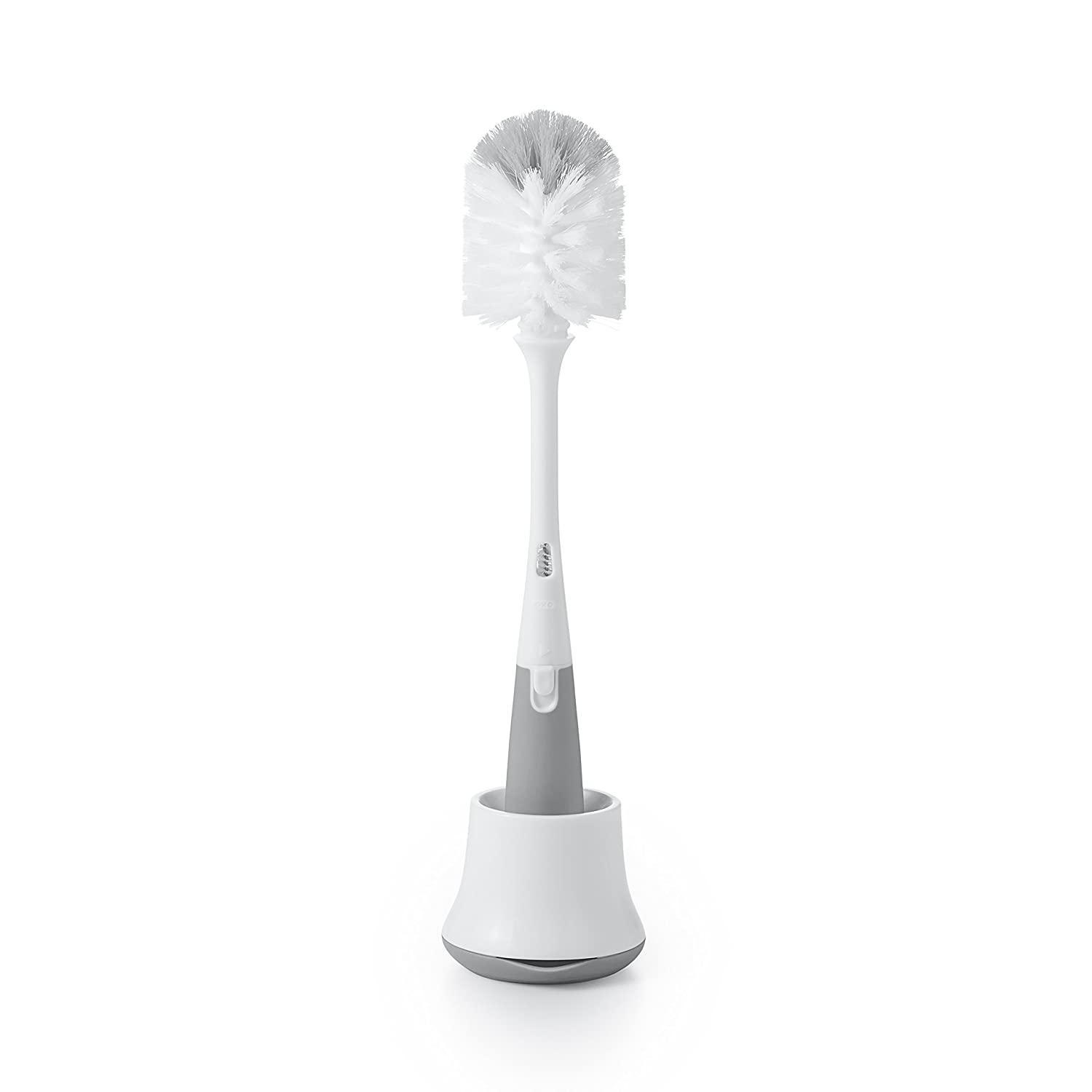 OXO Tot Bottle Brush with Nipple Cleaner and Stand Gray