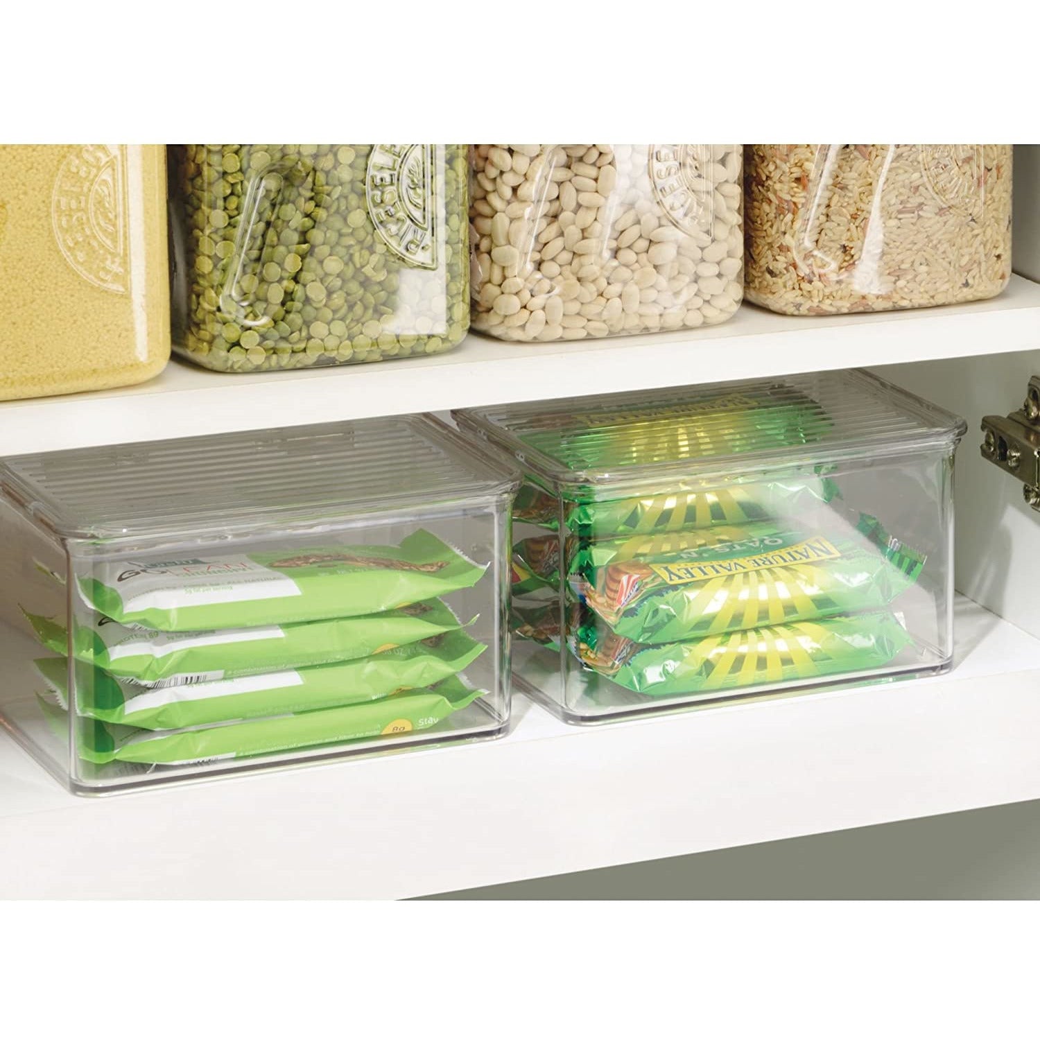 KITCHEN BINZ STACKABLE BOX 5.5" X 6.6" X 3.7" CLEAR