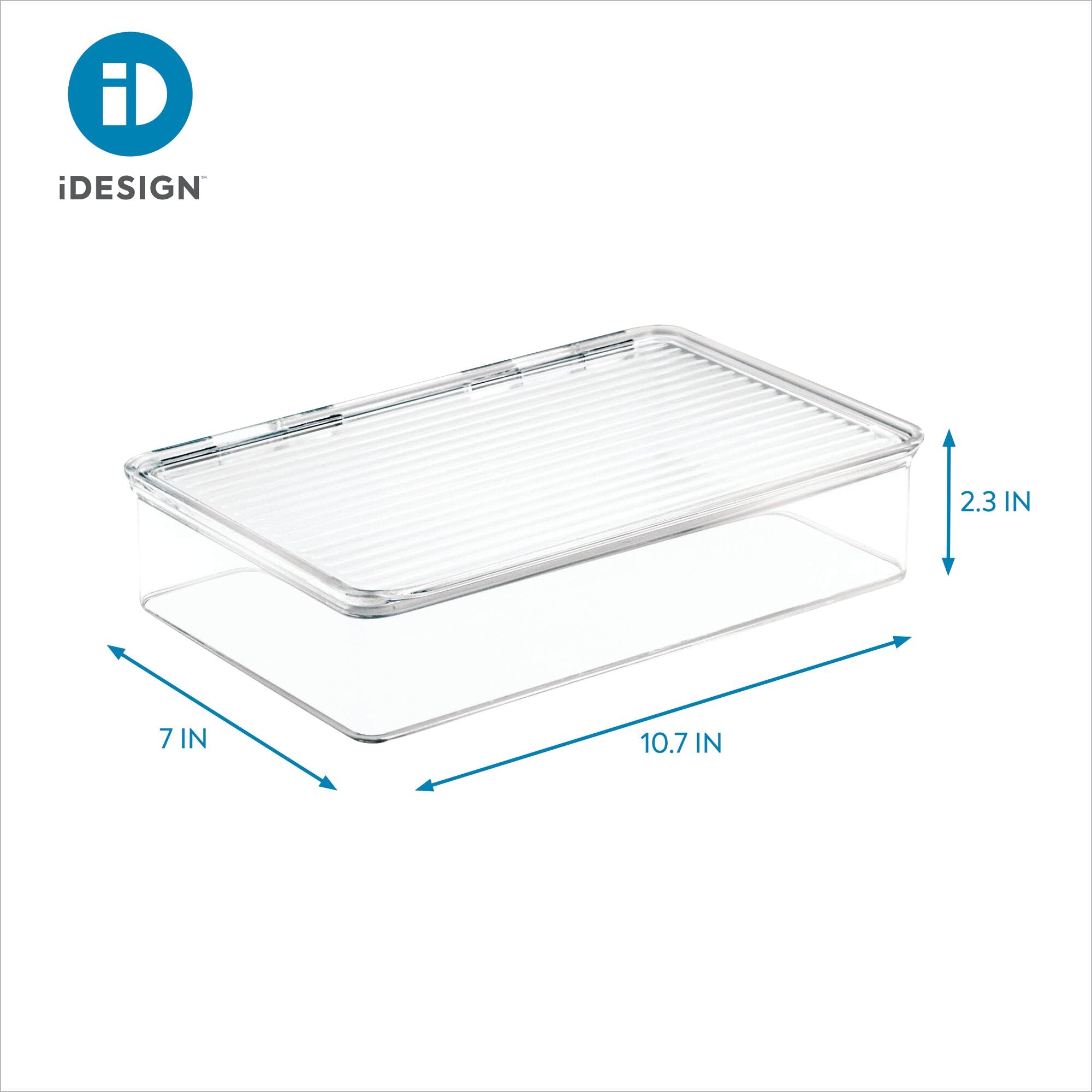 Recipiente de cocina apilable 7.25" x 10.75" x 2.5"