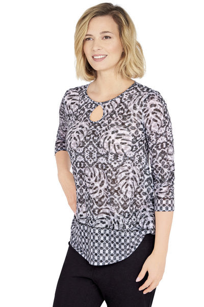 Blouse Black Multi - Ruby Rd