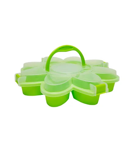 Daisy Serviette Tray Green