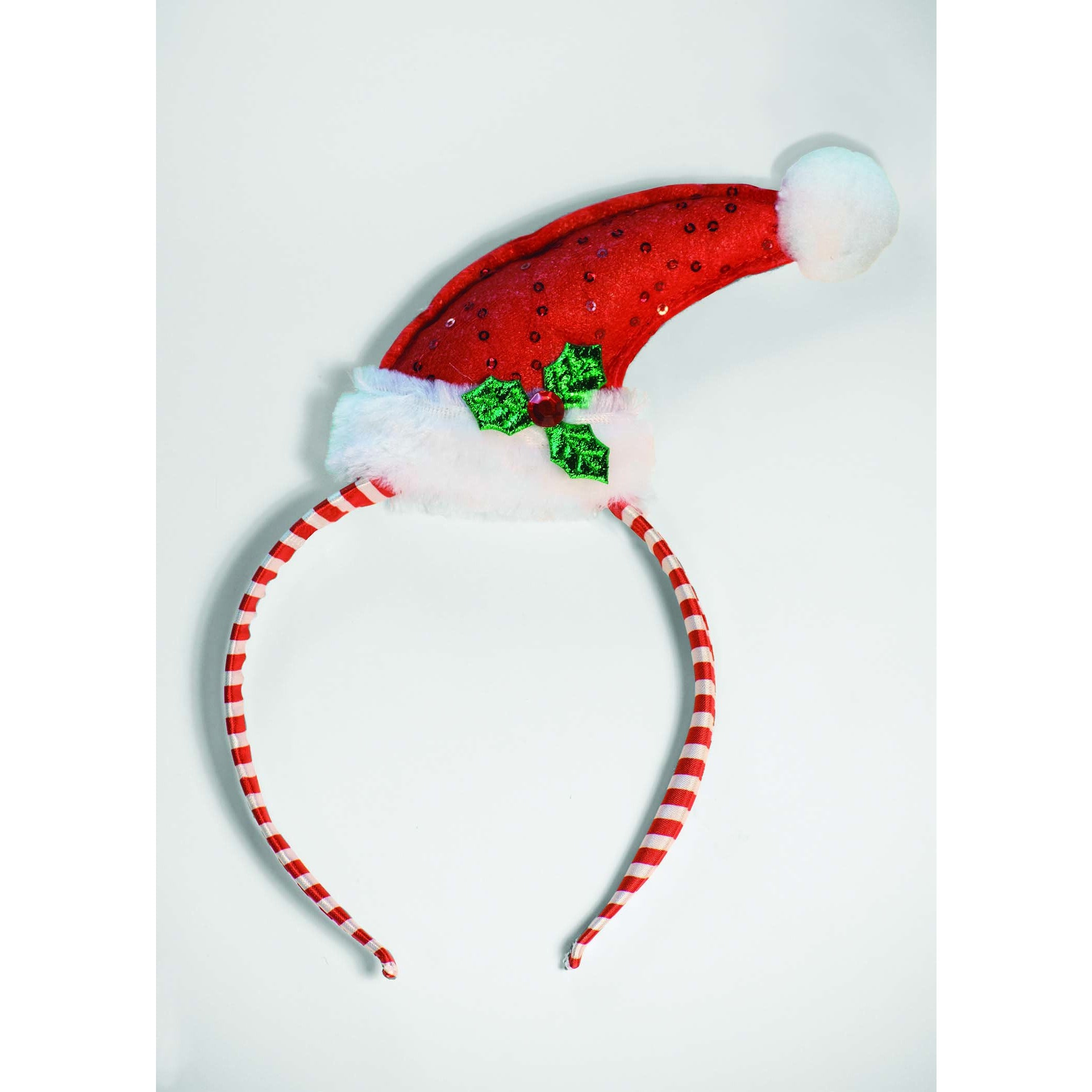 SANTA HAT W/MISTLETOE