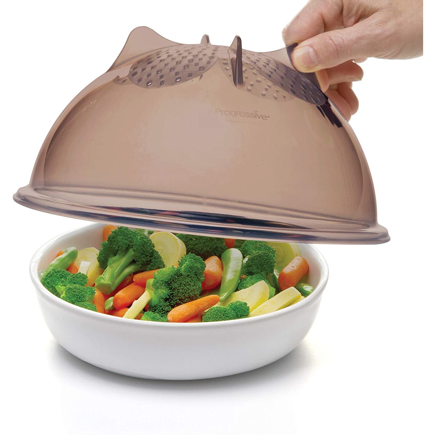 MICROWAVE FOOD COVER & COLANDER BLACK