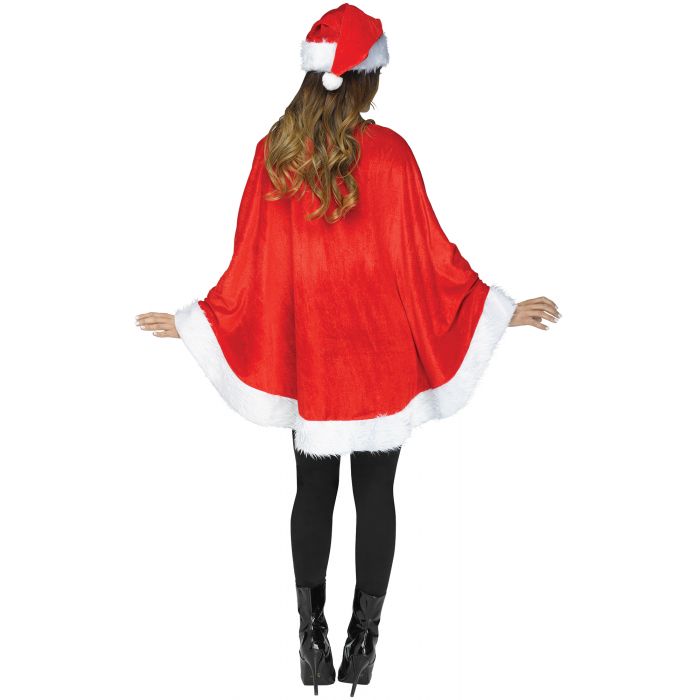 CHRISTMAS PLUSH PONCHO SANTA & REINDEER