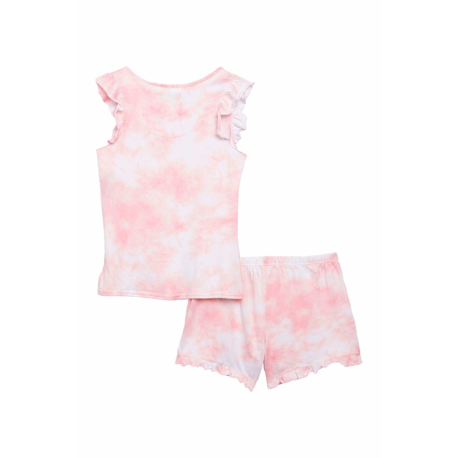 Hacci In The Clouds Tie-Dye Top & Shorts 2-Piece Pajama Set