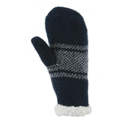 Ragg Wool Snowflake Mitten