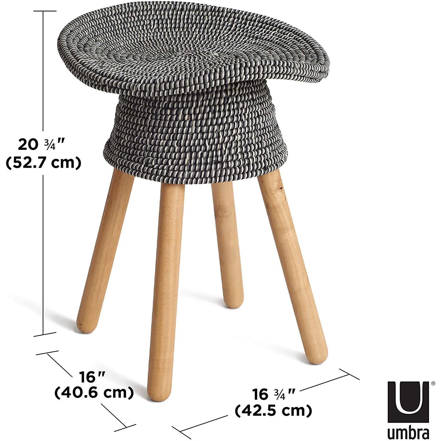 COILED STOOL GREY