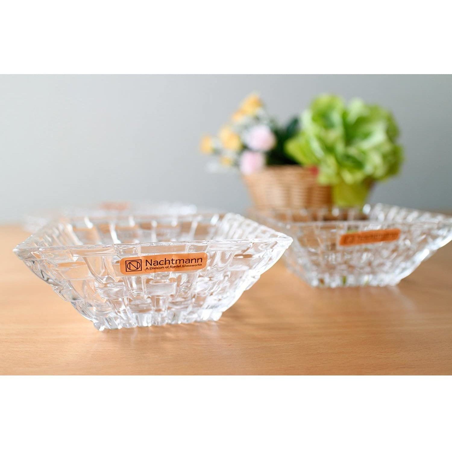 Bossa Nova Square condimento Bowls Transparente 11"