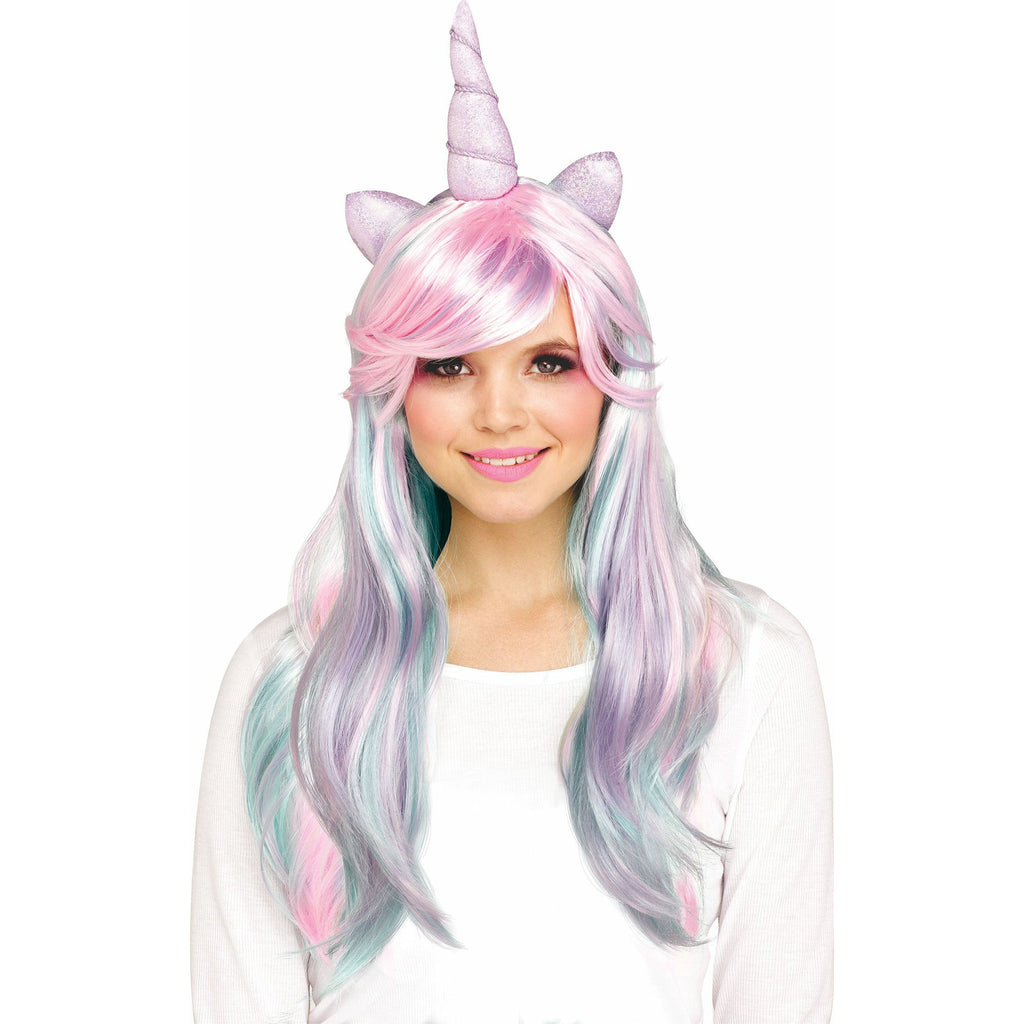Unicorn horn wig pastel