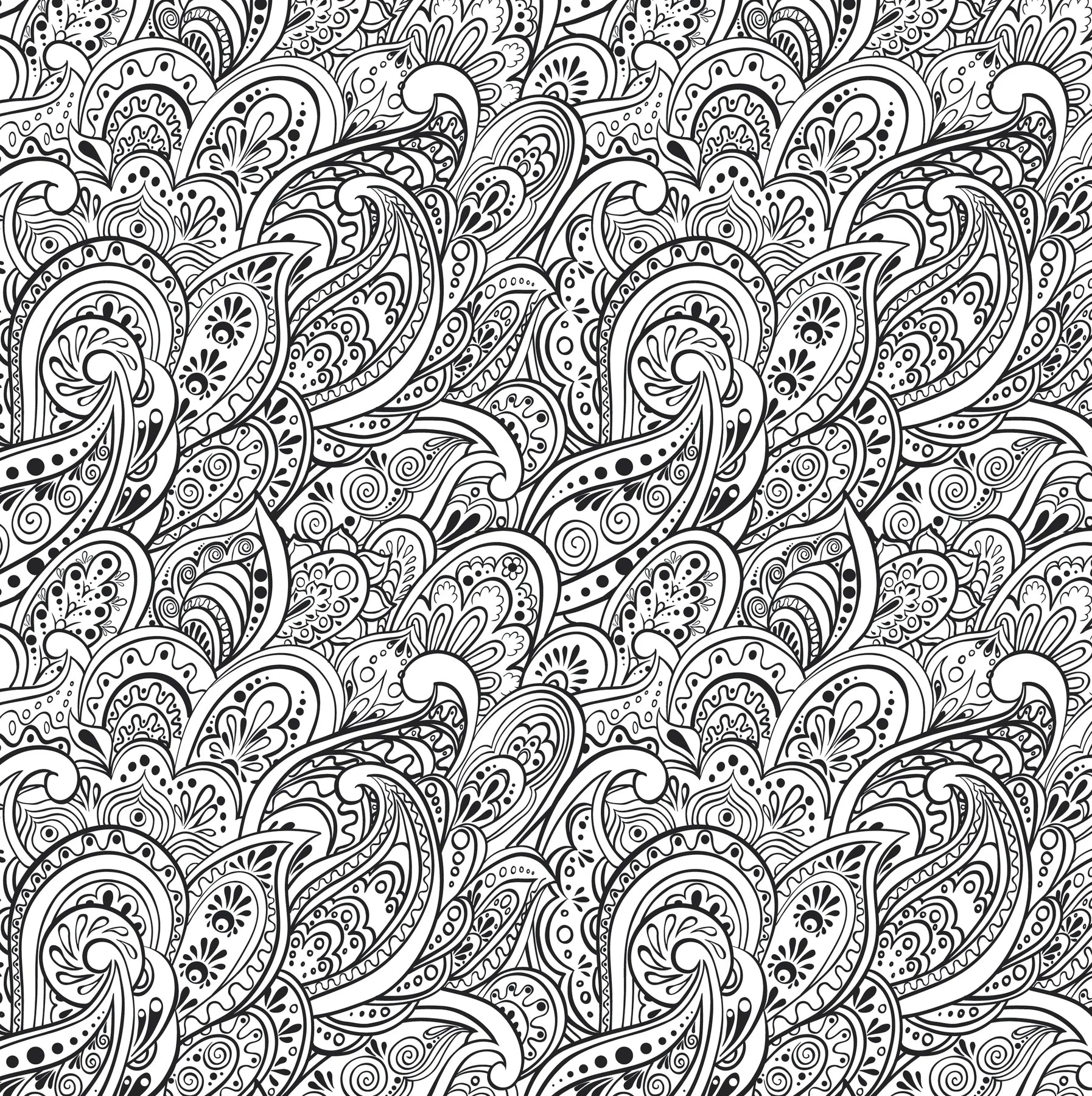 Peaceful Paisleys Artist's Coloring Book