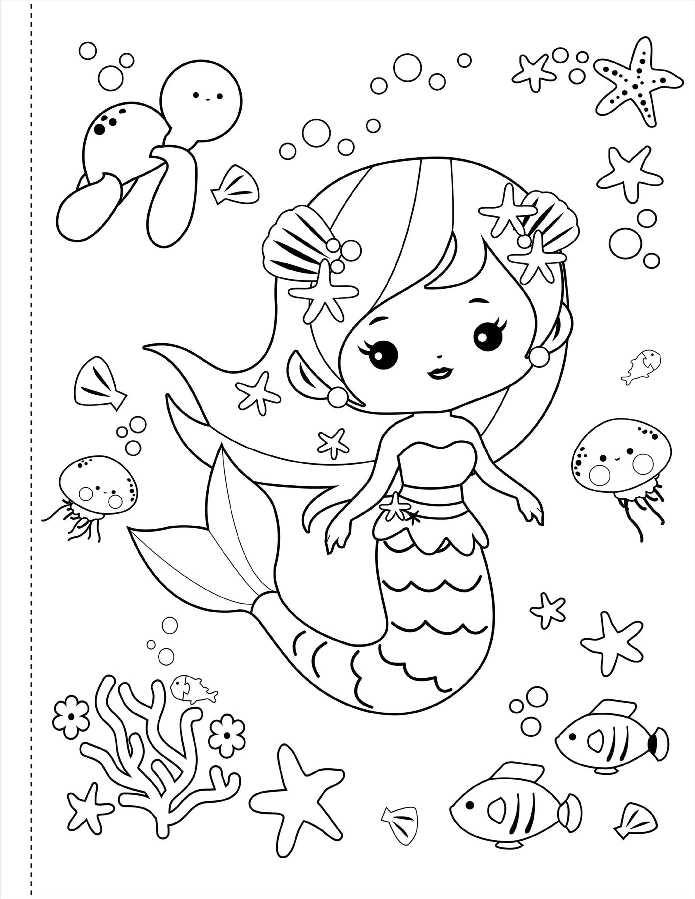 Mermaids Coloring Book!