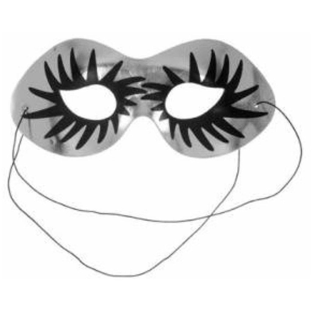 BLACK AND SILVER EYE MASK