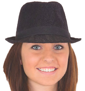 Black Lace Overlay Fedora