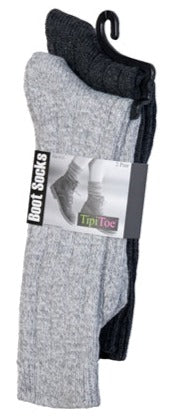 Women's 2-Pack Ribbed Boot Socks