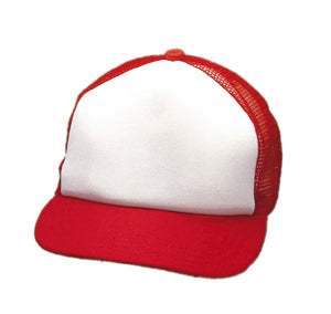 Child's White Front Polymesh Cap