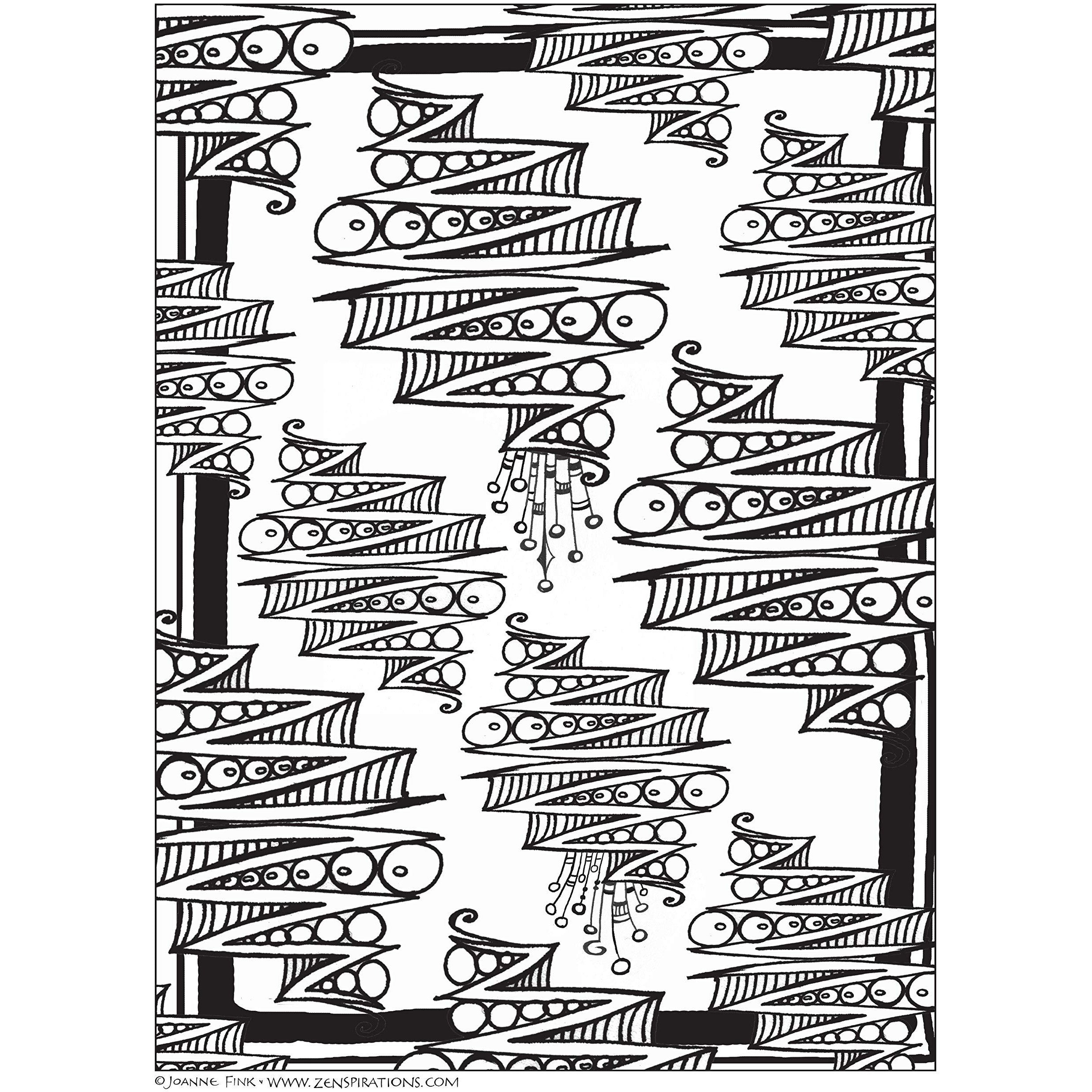 COLORING BOOK ABSTRACT & GEOMETRIC DESIGNS