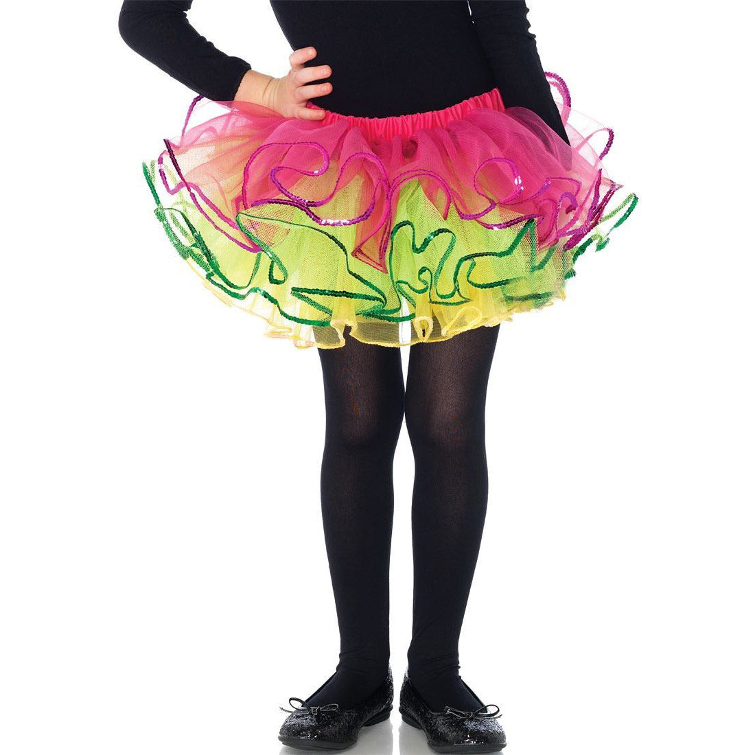 SEQUIN TRIMMED RAINBOW TUTU