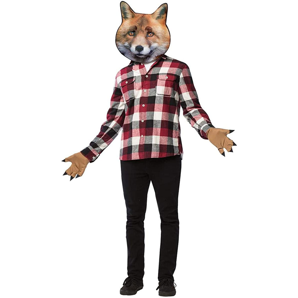 FOX MASK  AND HAND MITTS