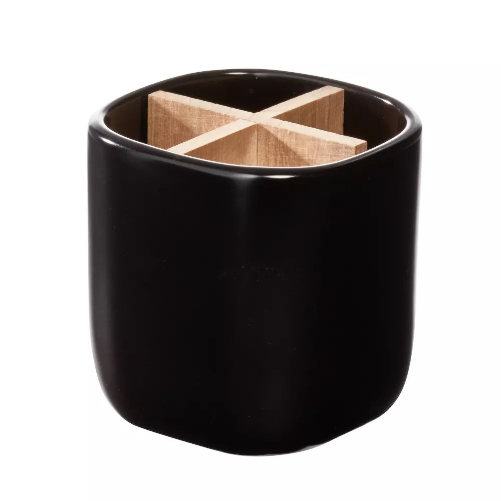 Eco Office Divided Ceramic Cup Matte Black