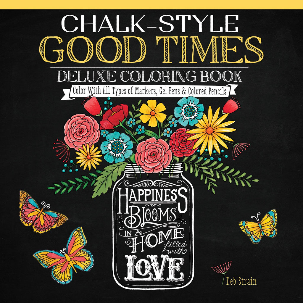 DELUXE COLORING BOOK CHALK STYLE GOOD TIMES