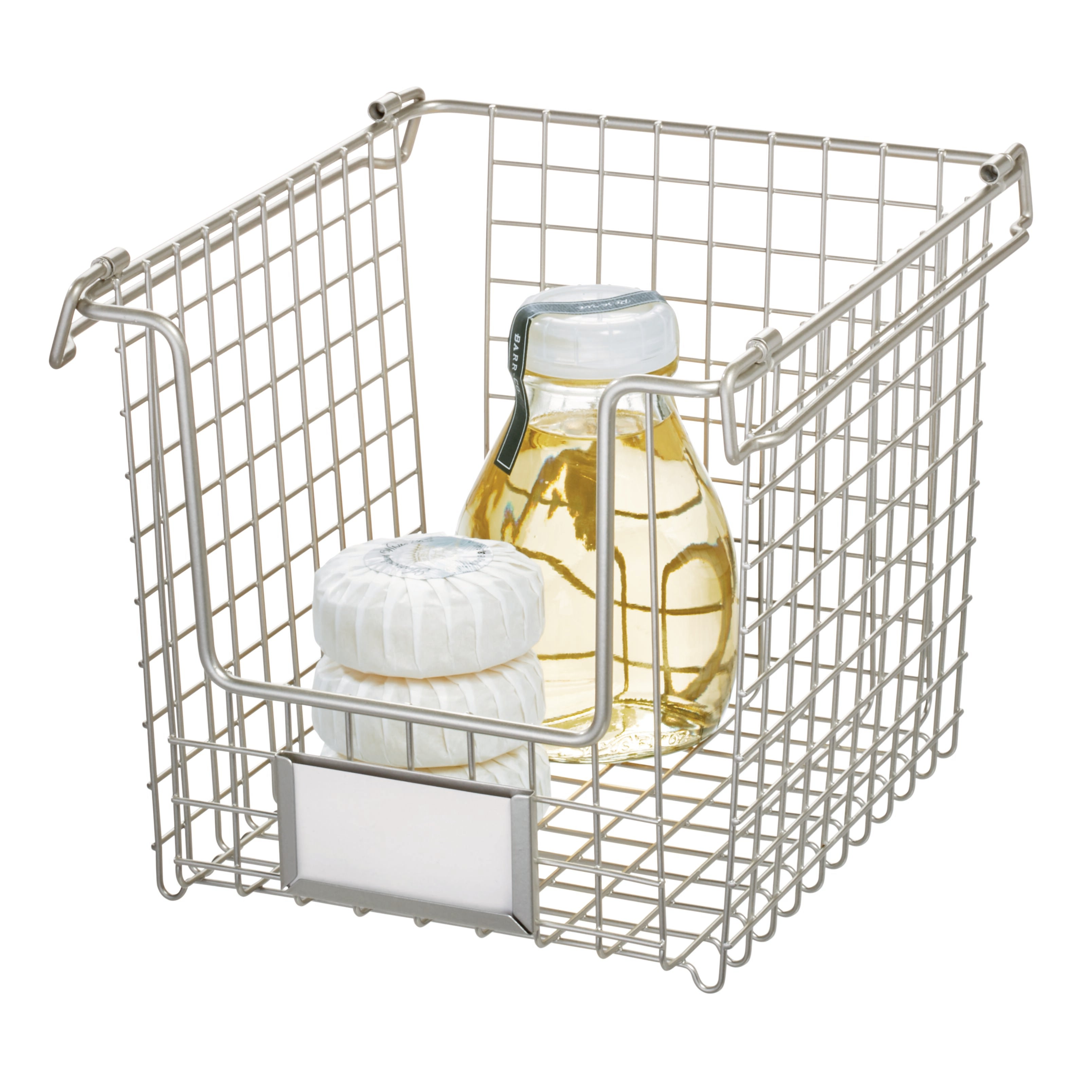 Satin  Stackable Basket 8" x 10" x 7.75"