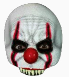 Half Mask Juniors - kid killer clown