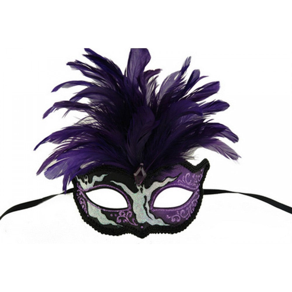 Halloween masks w/ feathers
