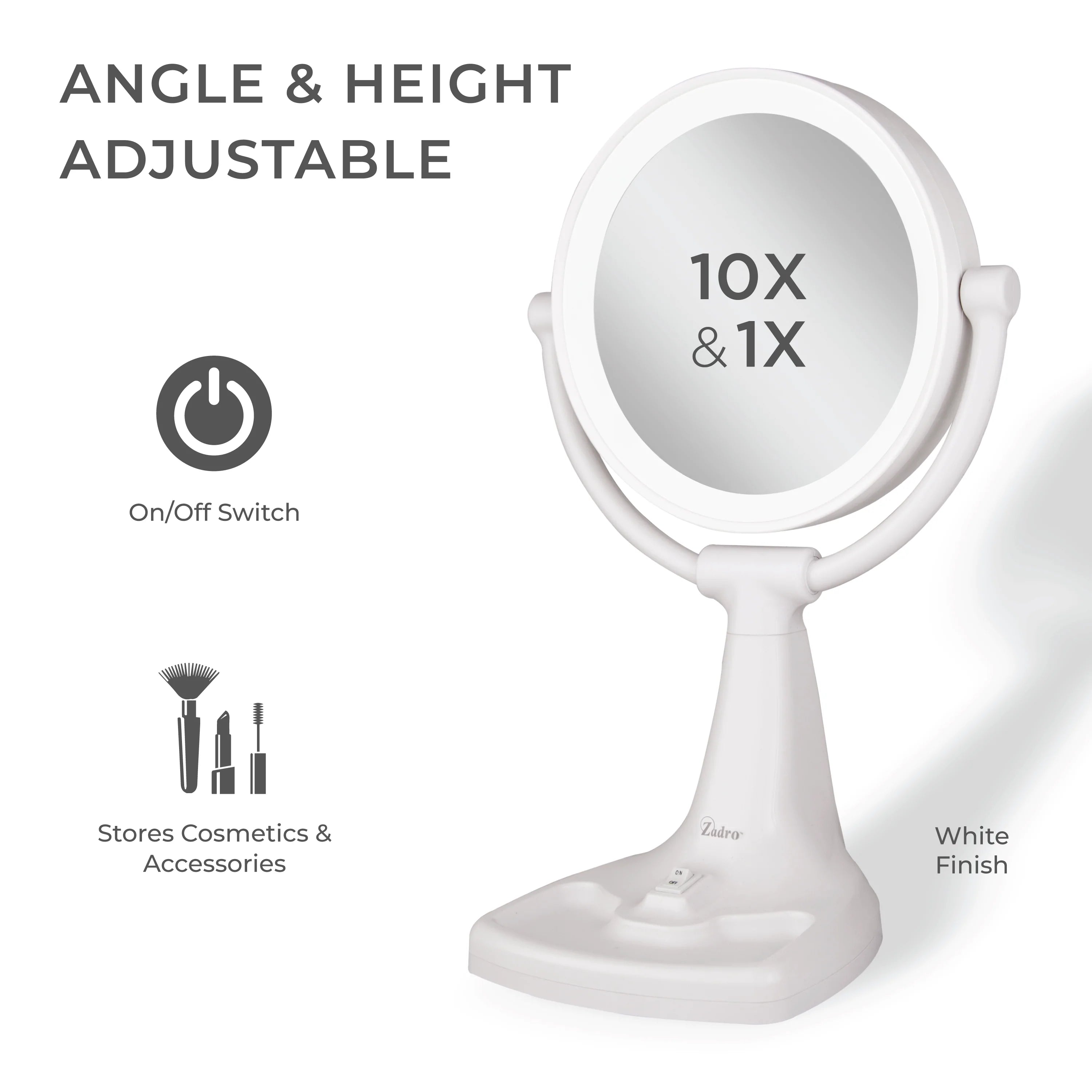 Max Bright Sunlight Mirror 10X/1X