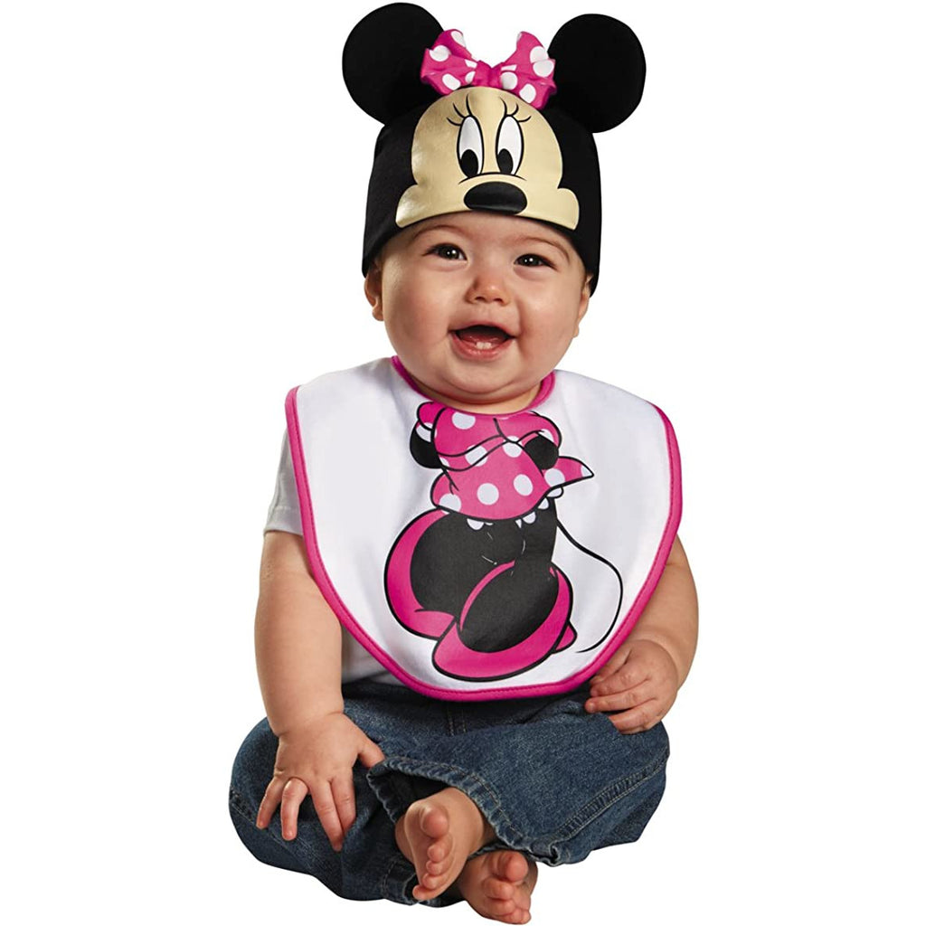 MINNIE MOUSE BIB AND HAT