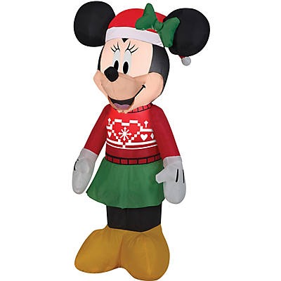 Airblown Minnie in Ugly Sweater