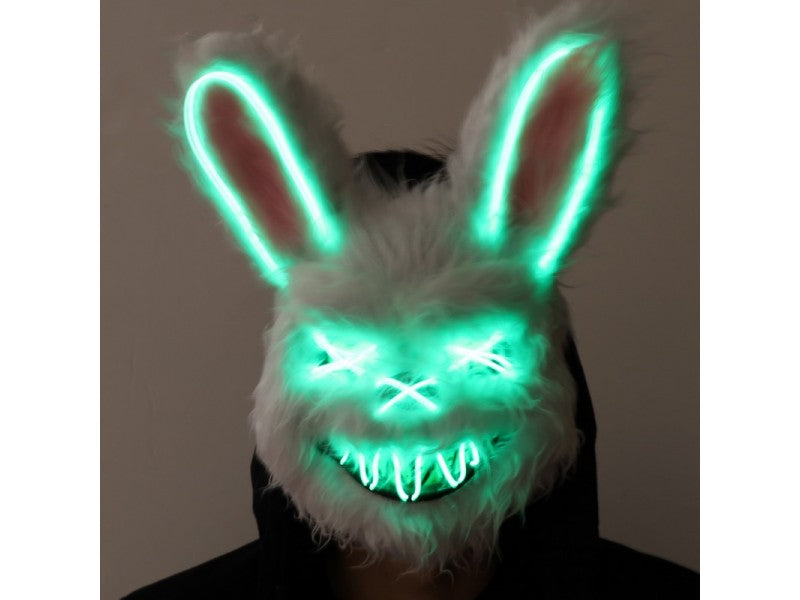 Rainbow Rabbit Ligt up Mask  - Conejo Assesino