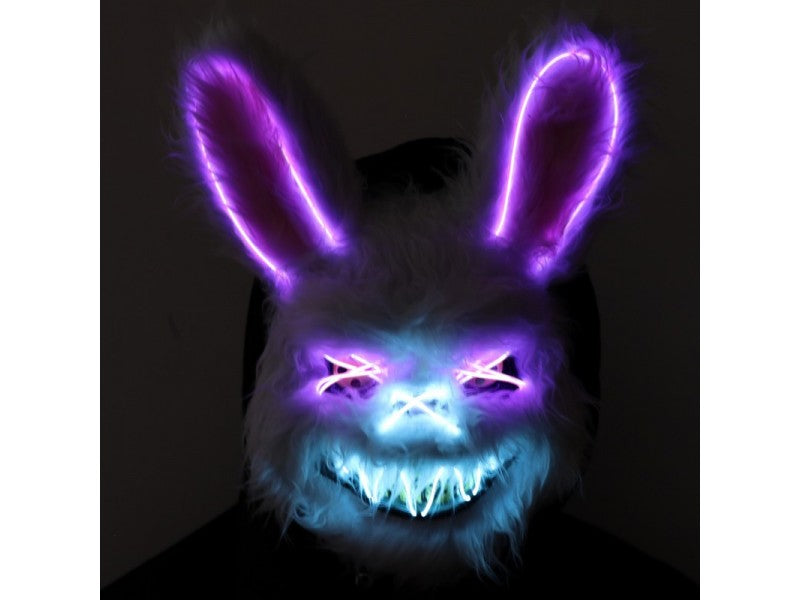 Rainbow Rabbit Ligt up Mask  - Conejo Assesino